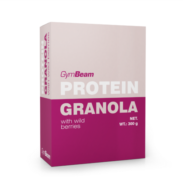 GymBeam Proteínová granola s lesným ovocím 300 g