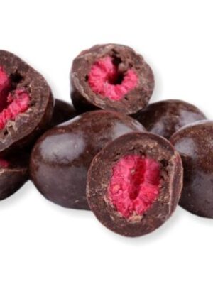 GRIZLY Lyofilizované maliny v horkej čokoláde 250 g